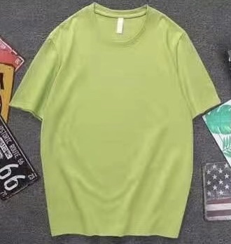 绿色夏季新款短袖T恤宽松半袖打底衫5详情图1