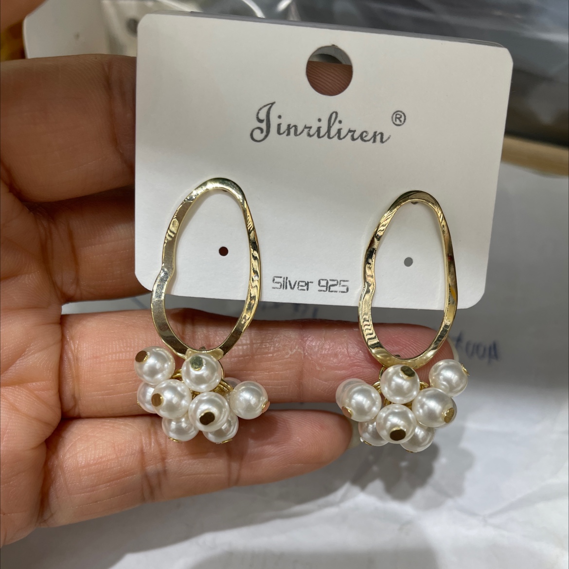 Today beauty Korean version earrings simple pearl series products