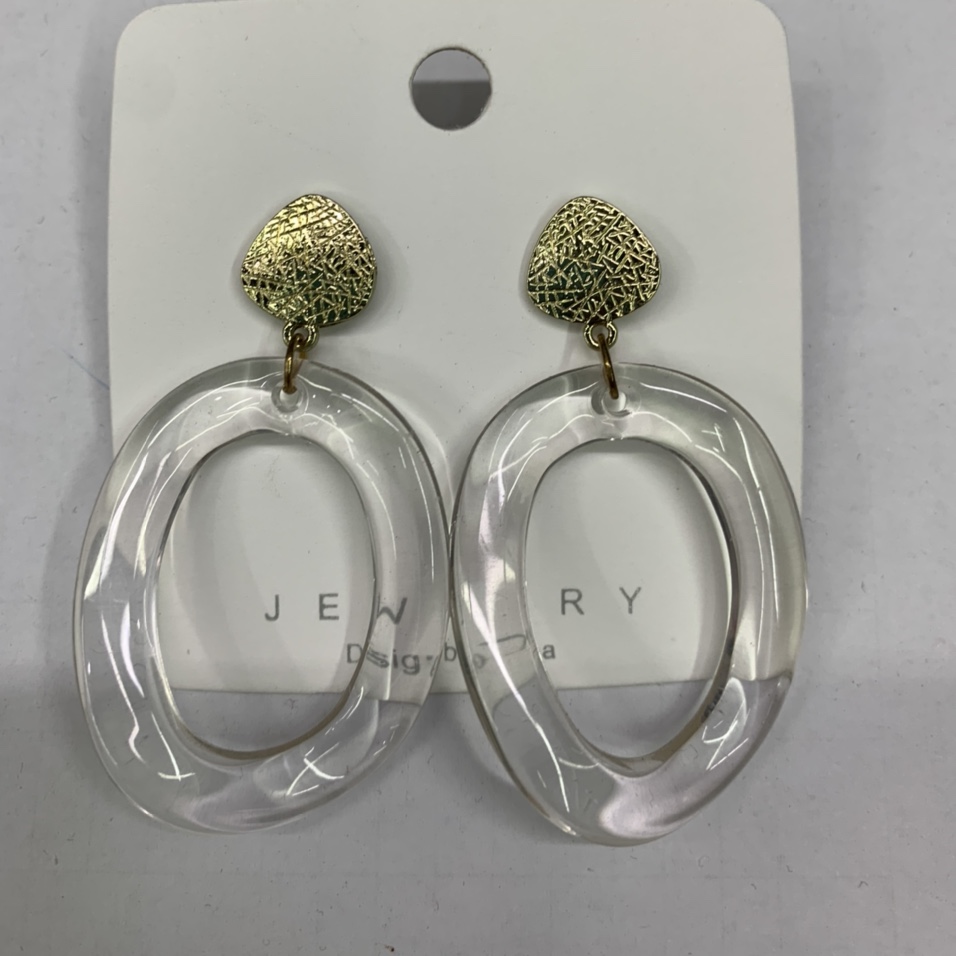 韩国女几何耳环女气质长款耳坠耳钉简约个性欧美夸张耳饰品