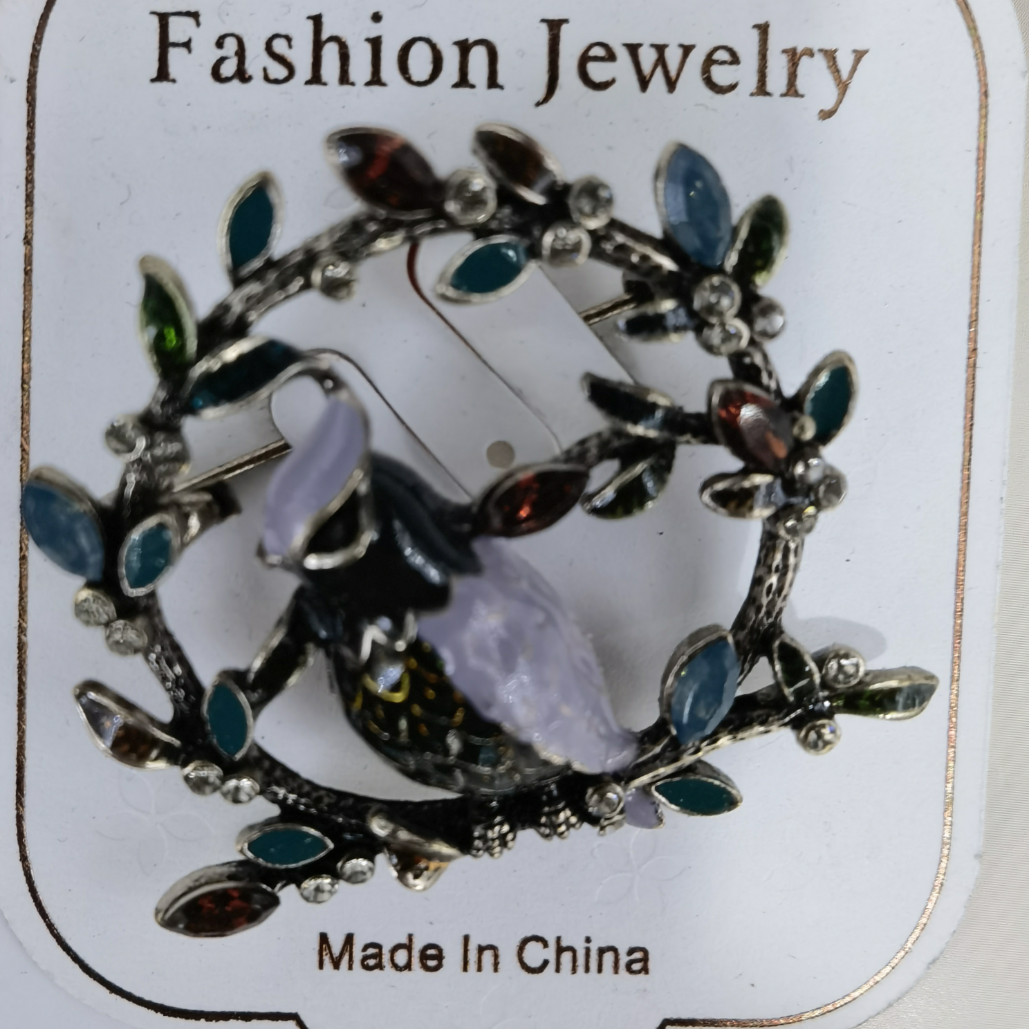 Vintage drop-oil brooch