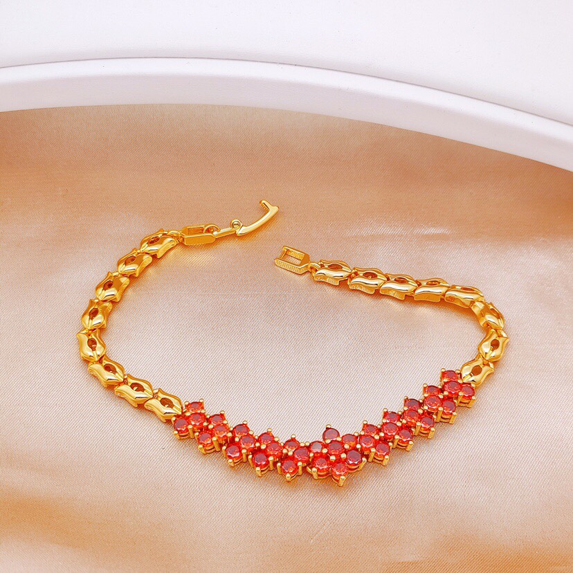 Red zircon bracelet