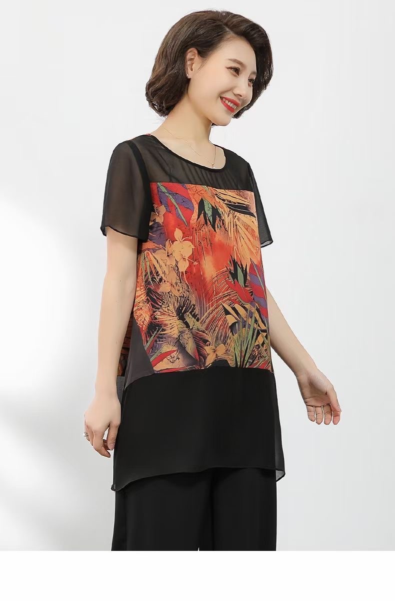 洛森国际时尚先锋成长型品牌原创设计经典耐穿潮流新款女装花中长上衣细节图