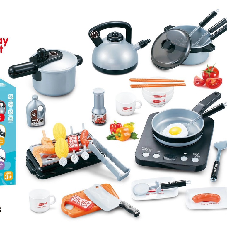 Red kitchenware set
