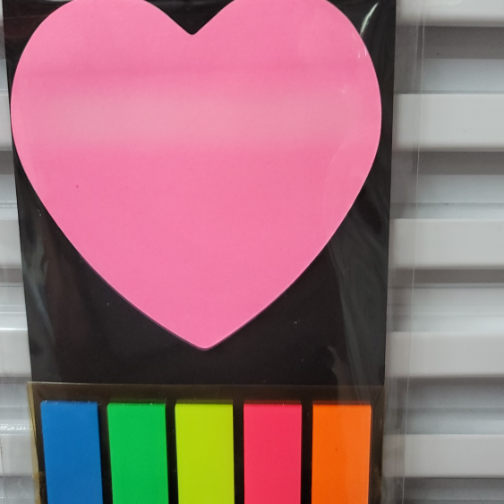 PET爱心加平头指示标签