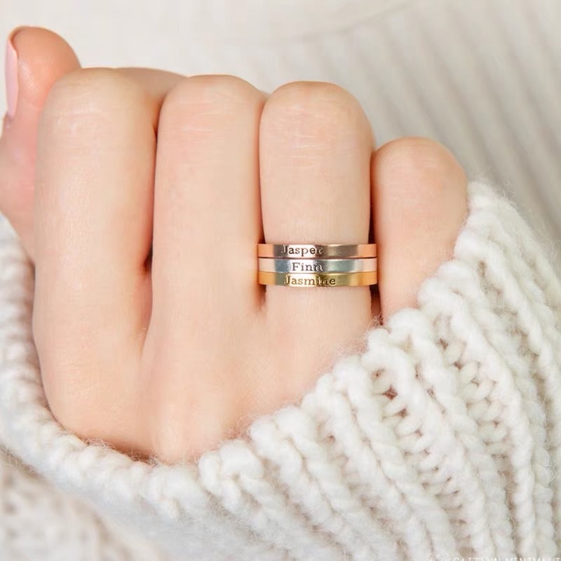 New trendy and personalized design rings for women from Japan and South Korea Application Scenario