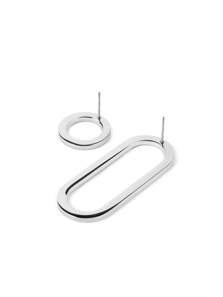 Personalized earrings, creative and elegant titanium steel earrings and stud earrings for women 13 details Picture