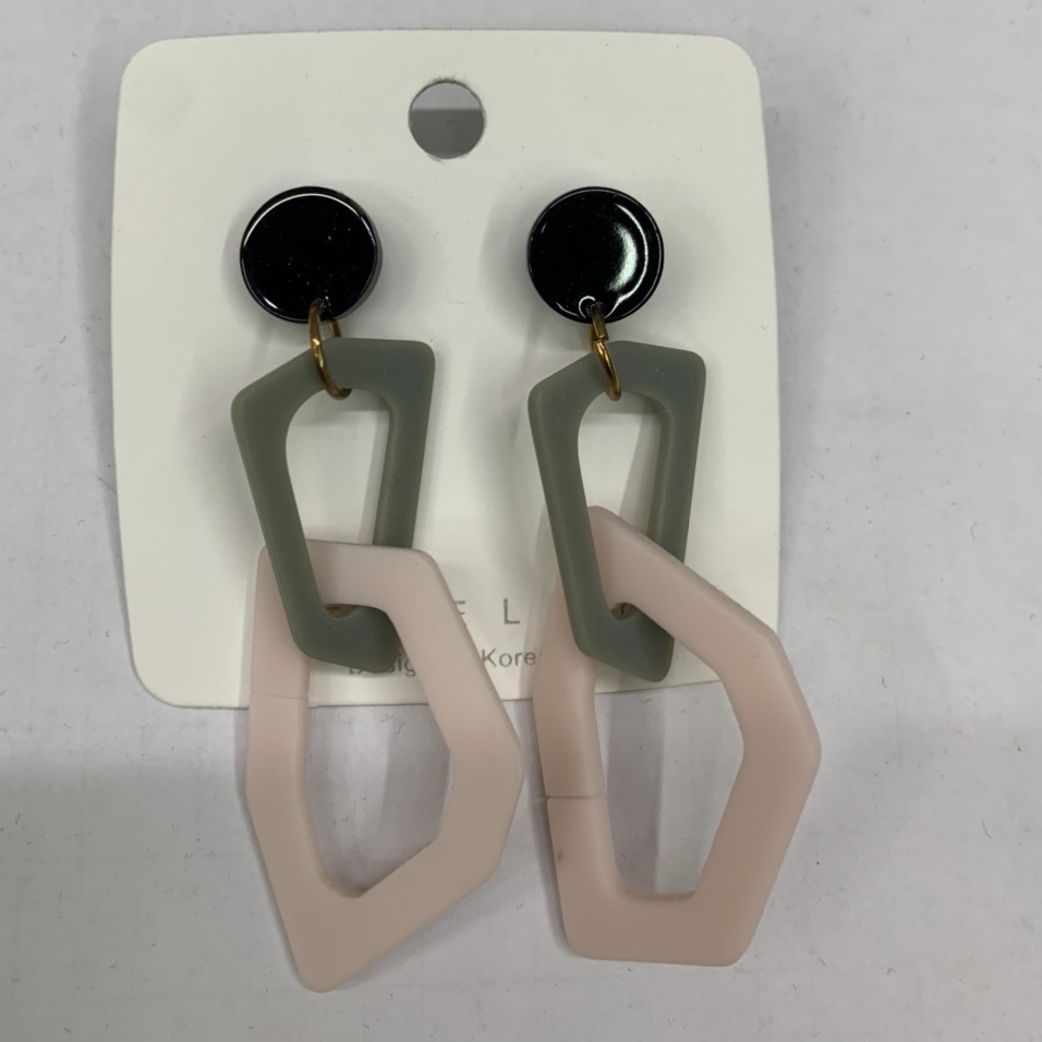 几何耳环女气质长款耳坠耳钉简约个性欧美夸张耳饰品