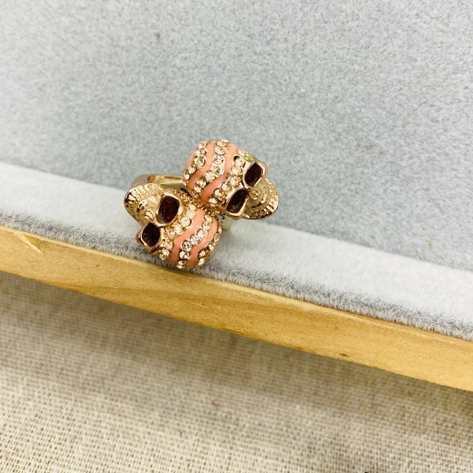 ins2021雅尚爱薇新款小众设计师韩国气质满钻水钻戒指女款简约网红冷淡风153