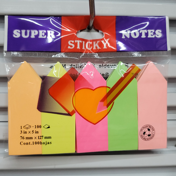 3x5in荧光5条便利贴