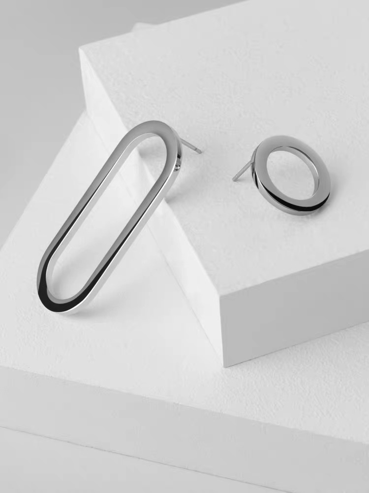 Personalized earrings, creative and elegant titanium steel earrings and stud earrings for women 13 Specification image