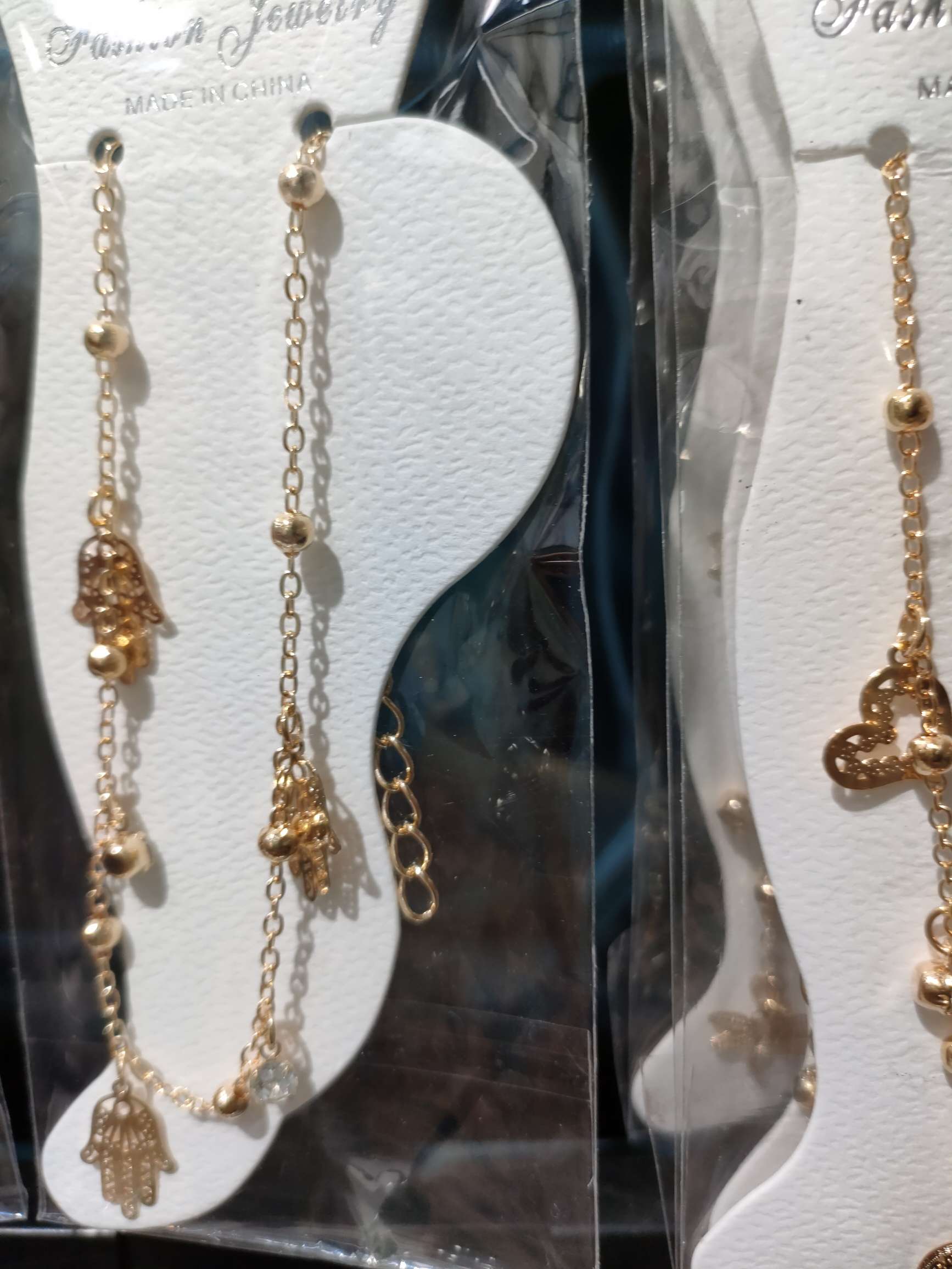 3片2钻love桃心 脚链详情图6