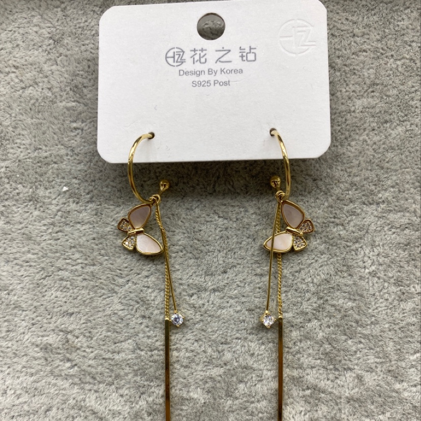 South Korea Dongdaemun butterfly ear ring