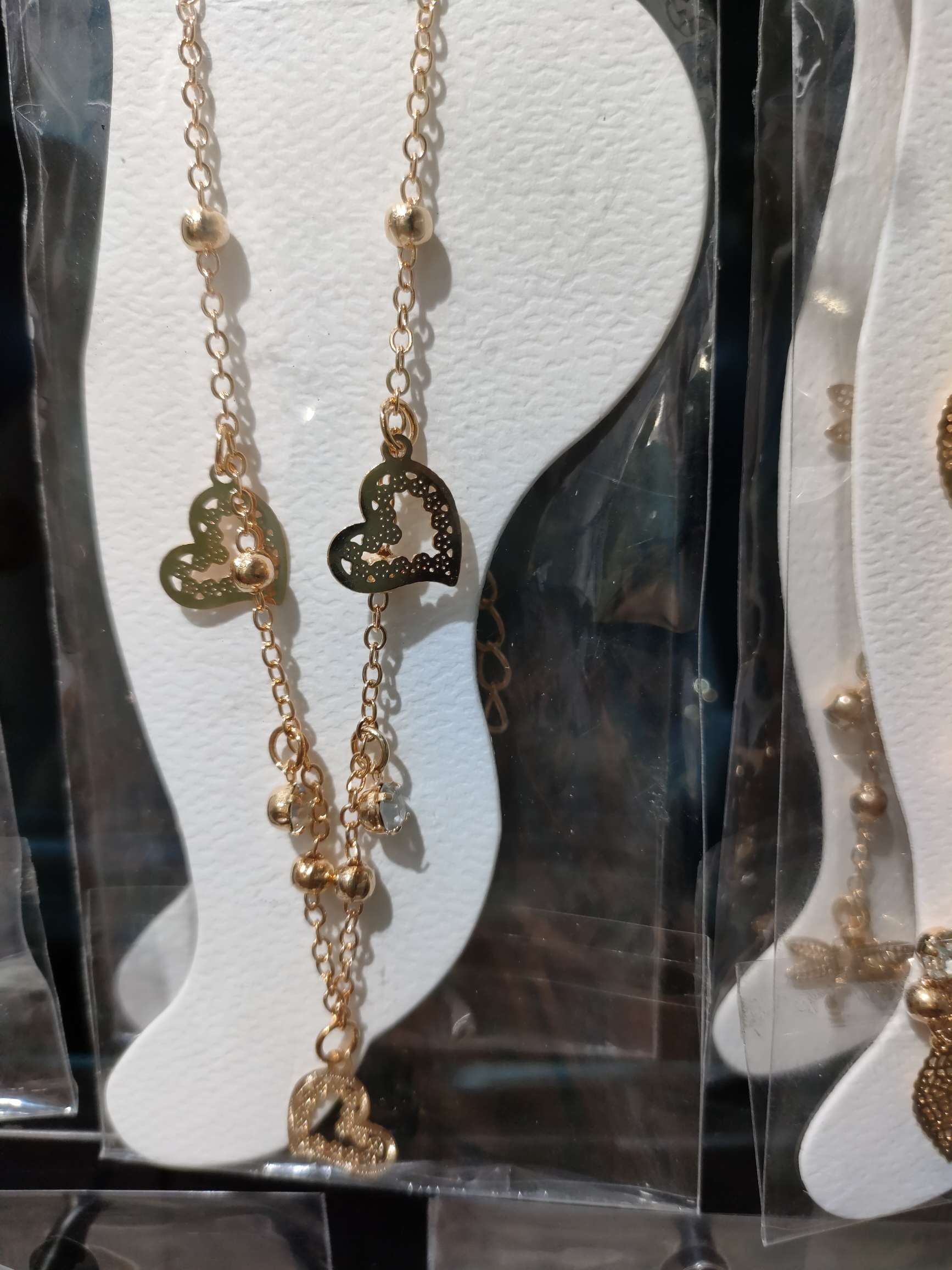 3片2钻love桃心 脚链详情图15