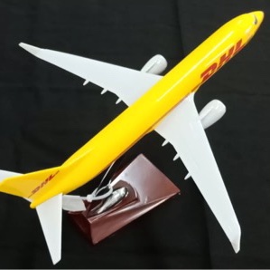 跨境合金航空礼品厂家定制德国航空飞机模型32cm新奇摆件