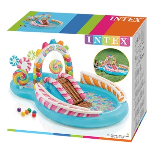 Inflatable children's swimming pool bath in INTEX 57149 Candy Park Figure-Eight Park Pool, USA Specification image