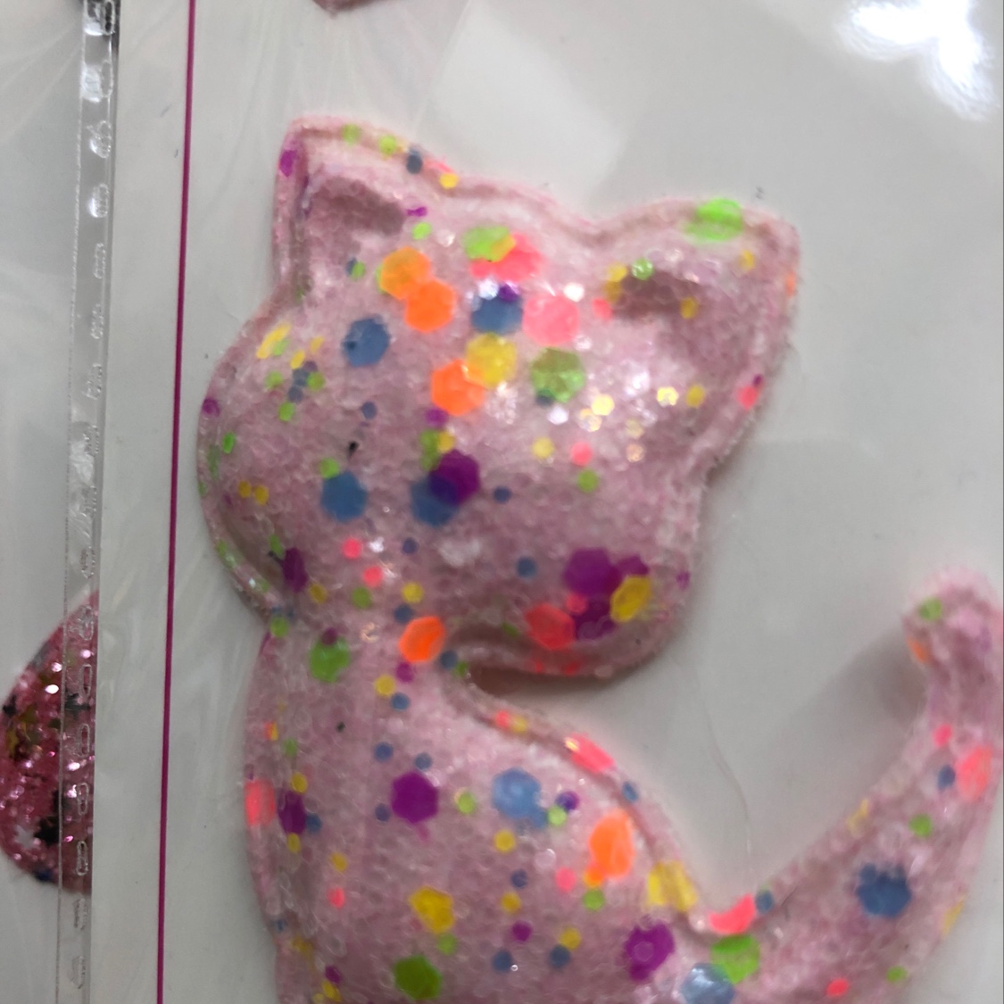 A coarse pink cat