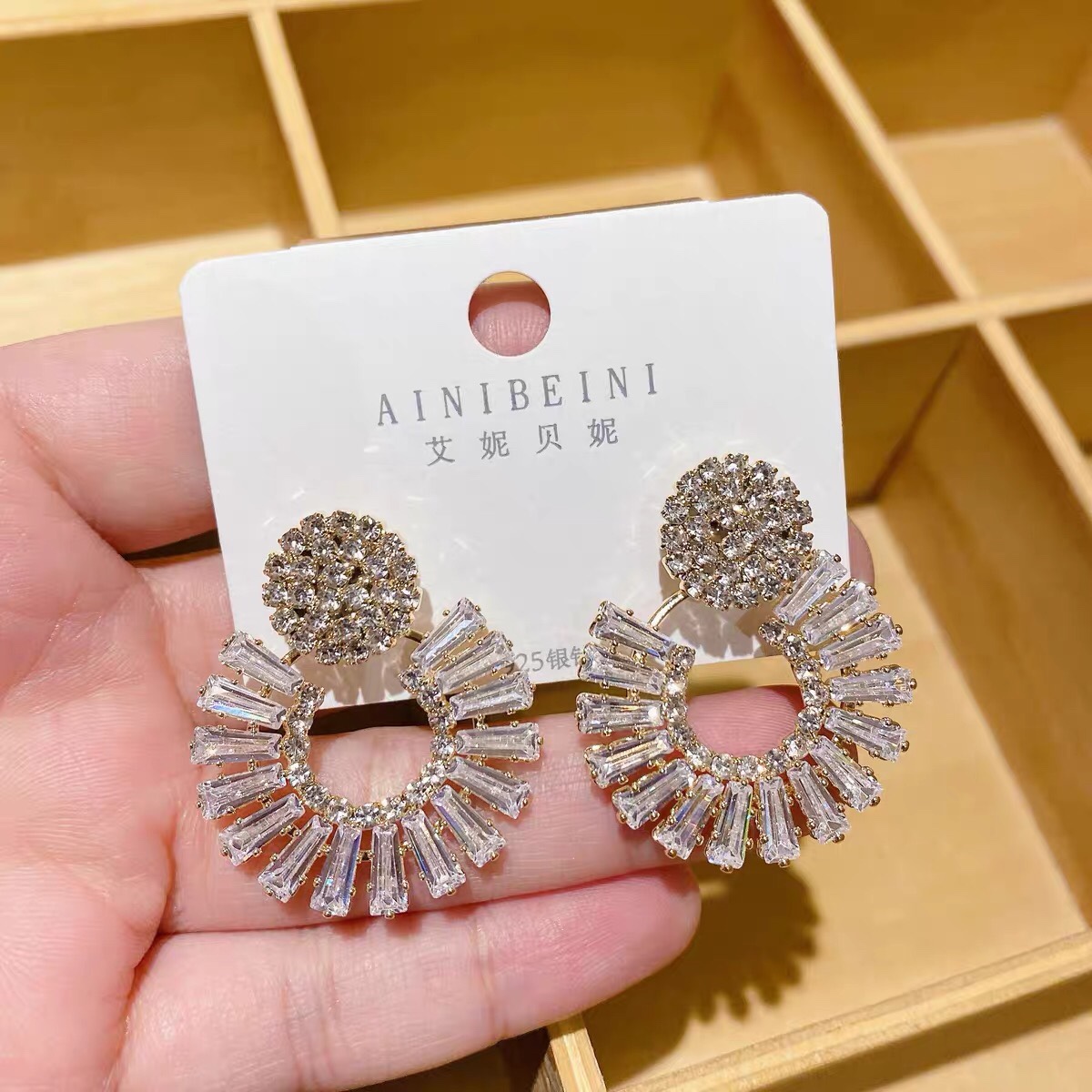 超大夸张个性设计s925银针时尚气质耳饰艾妮贝妮饰品