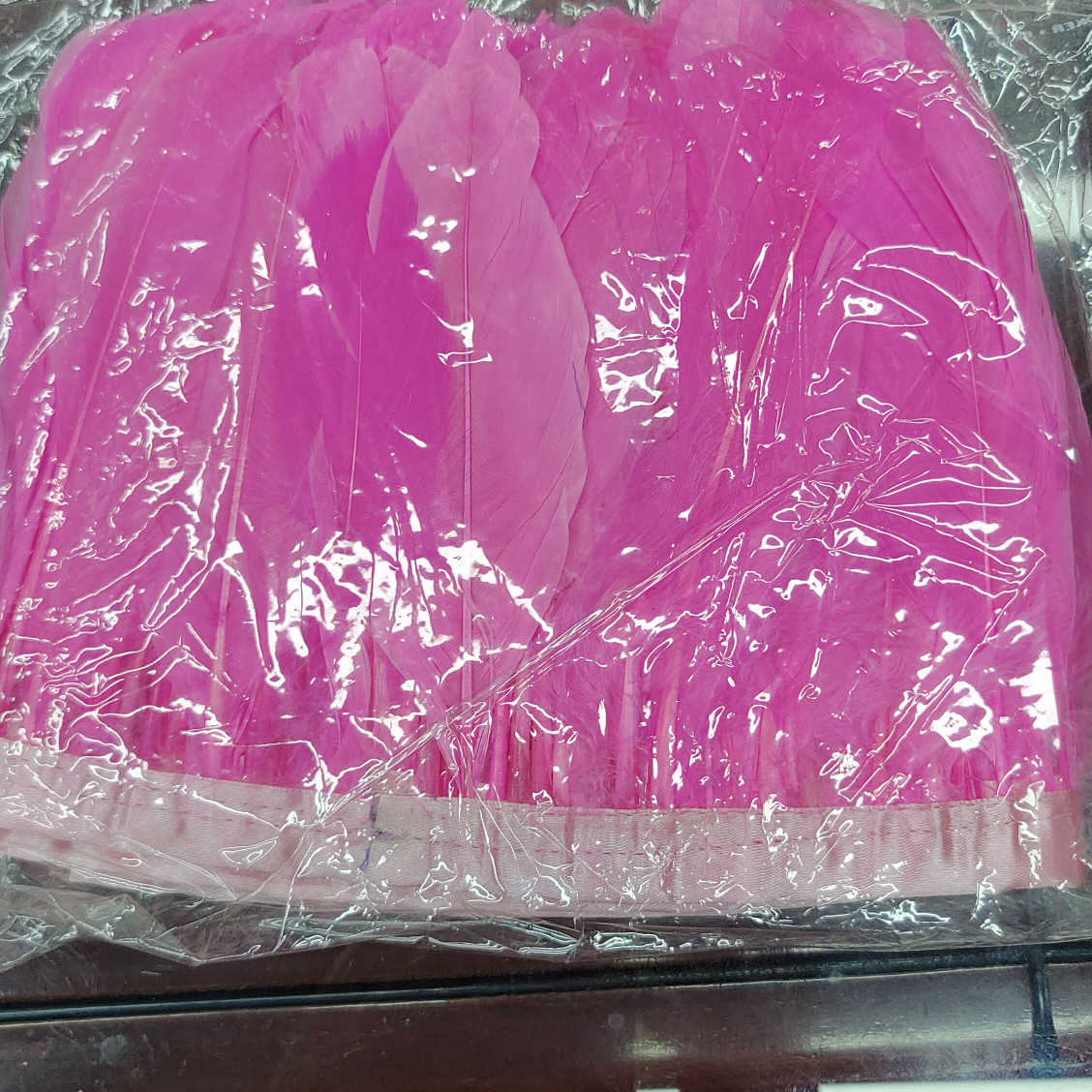Middle feather bag pink