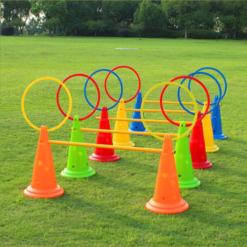 Fitness 52Cm Thickened With Holes Football Training Logo Bucket Ice Cream Cone Barricade Training Cone Basketball Sports Obstacle Specification drawing