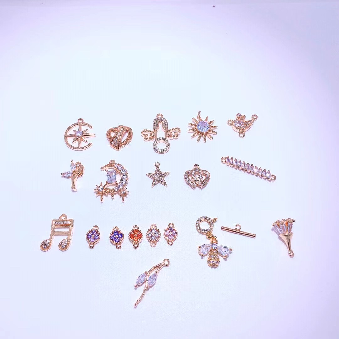 Copper crystal-inlaid jewelry accessories and clothing accessories 4