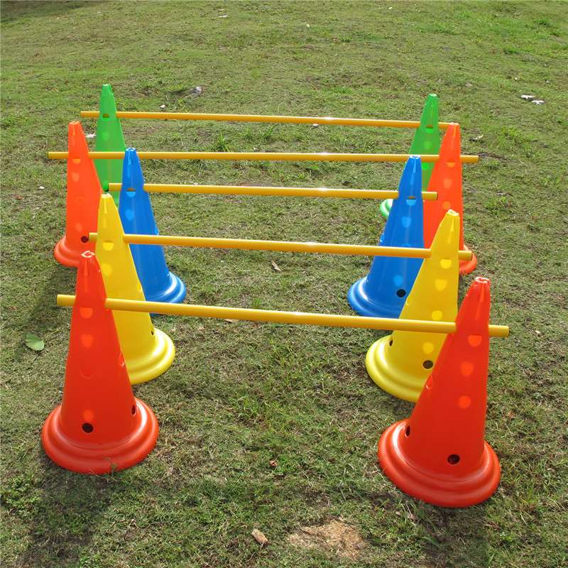 Fitness 52Cm Thickened With Holes Football Training Logo Bucket Ice Cream Cone Barricade Training Cone Basketball Sports Obstacle Item Picture