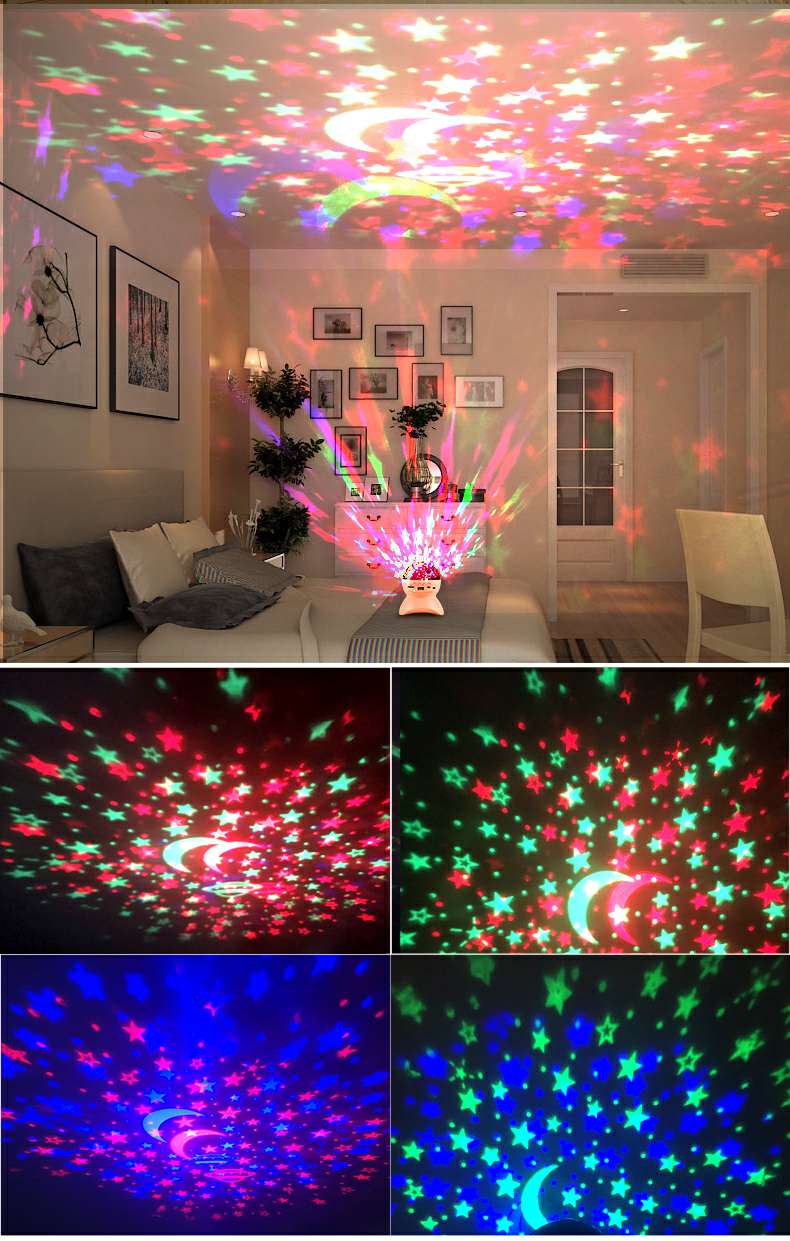 亚马逊蓝牙梦幻星空灯LED礼品投影灯七彩炫酷投影仪KTV炫彩灯厂家详情图5