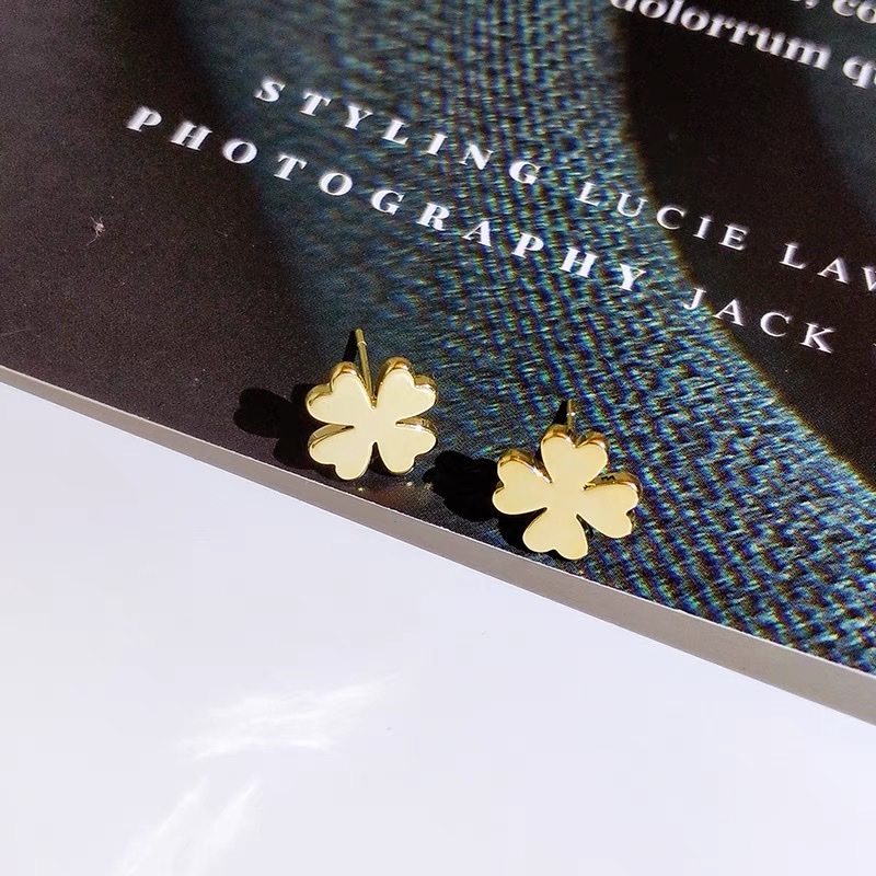 Personalized earrings, creative and elegant titanium steel earrings and stud earrings for women 3 details Picture