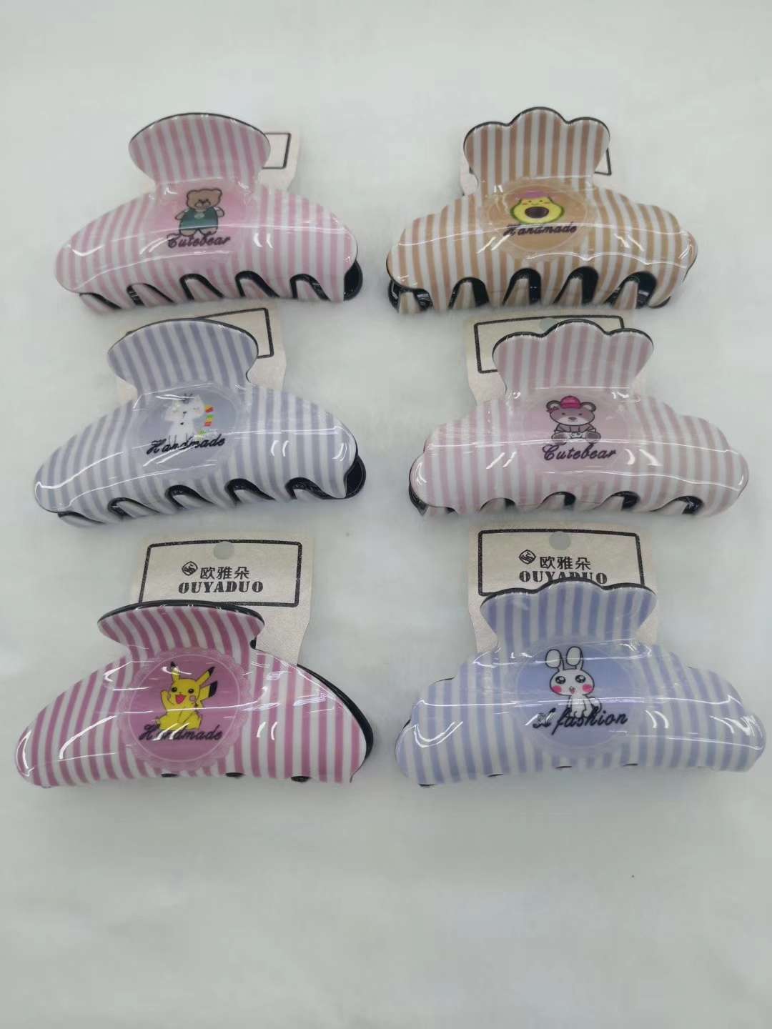 Korean version cute animal acrylic series girl claw clamps details Picture