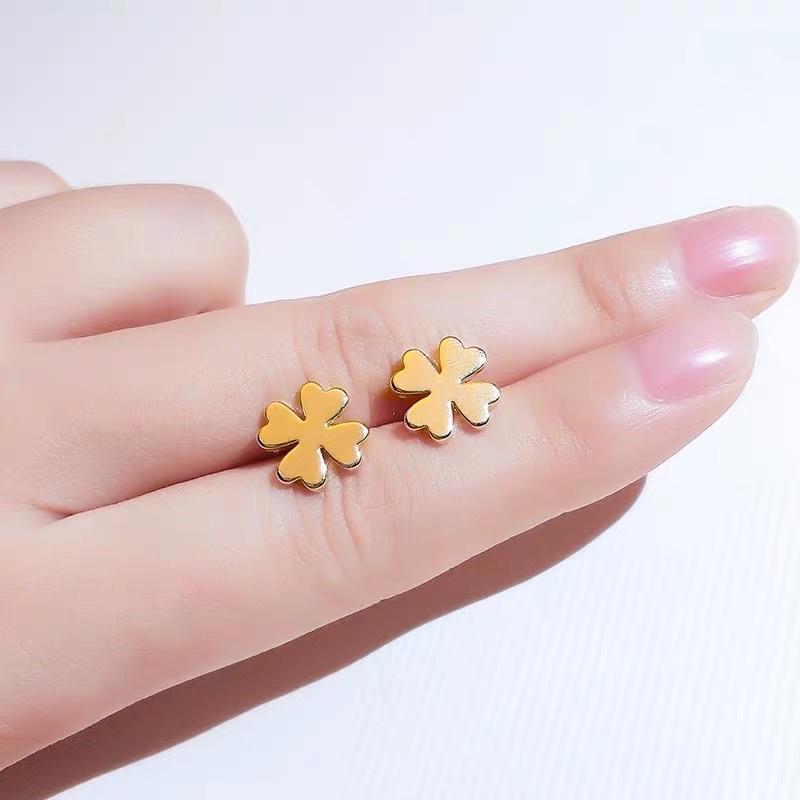 Personalized earrings, creative and elegant titanium steel earrings and stud earrings for women 3 Specification image