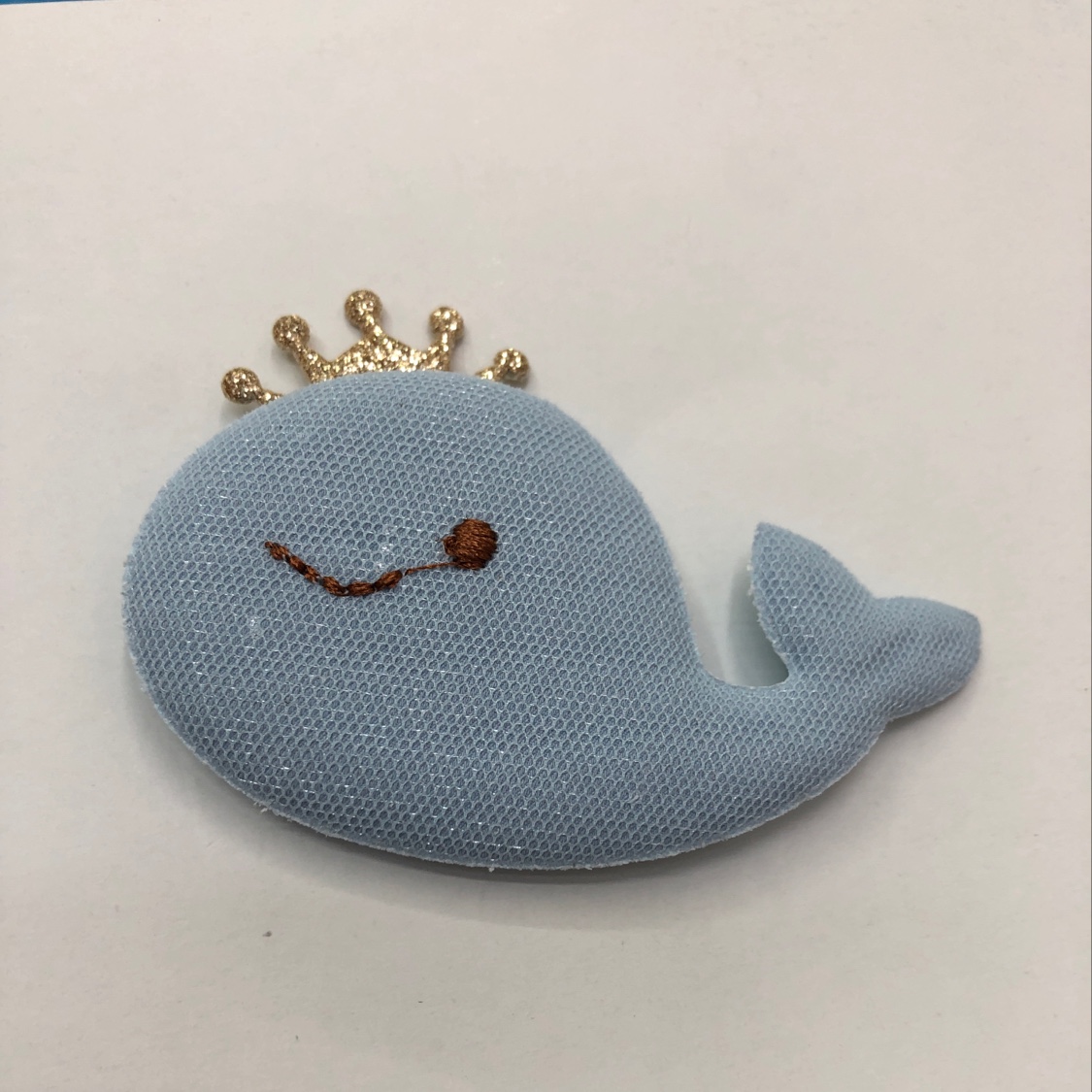 Embroidered whale