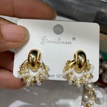 Today beauty Korean earrings handmade process market