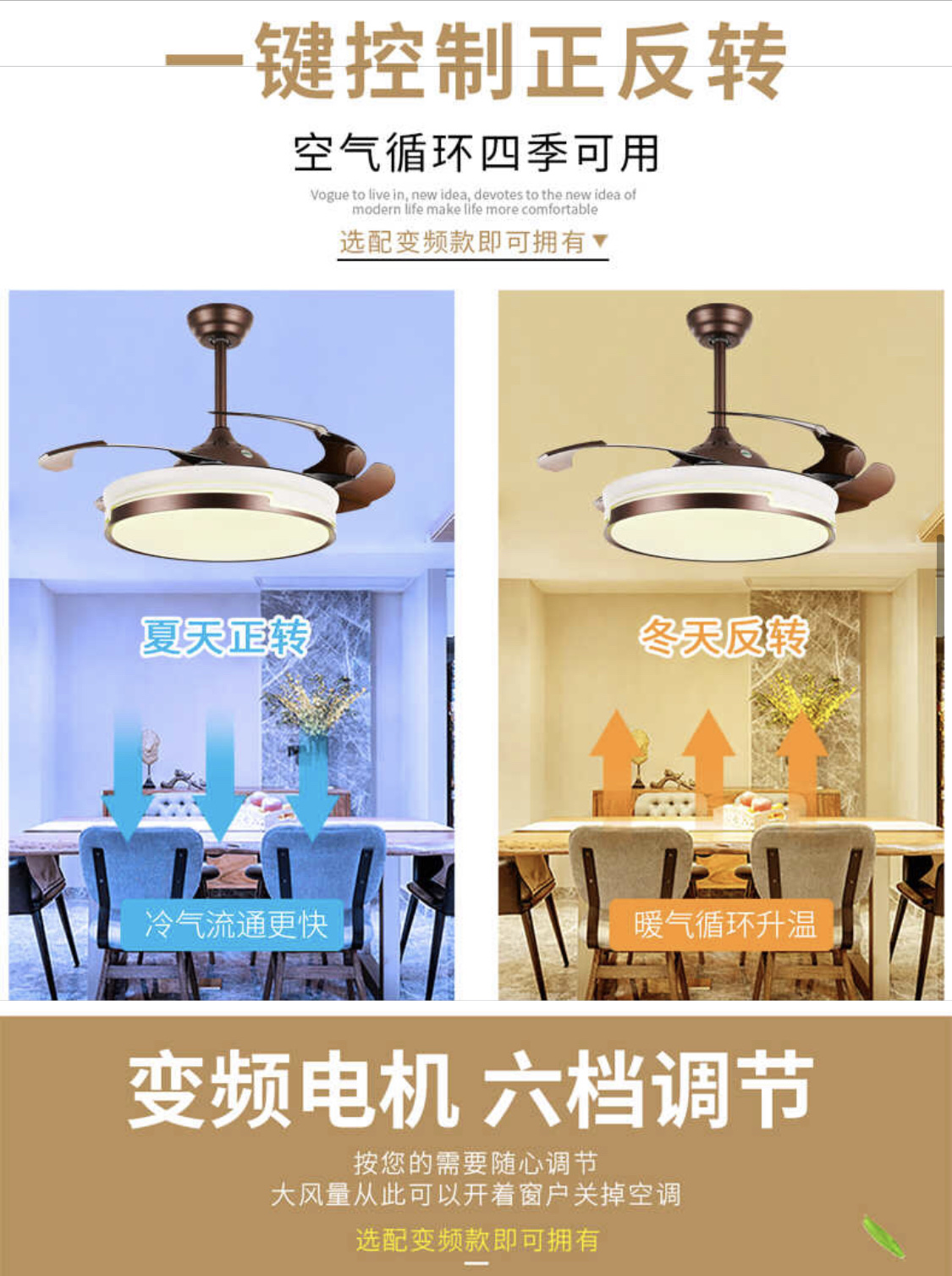 أضواء مروحة غير مرئية من الرياح القديمة الحديثة Specification image