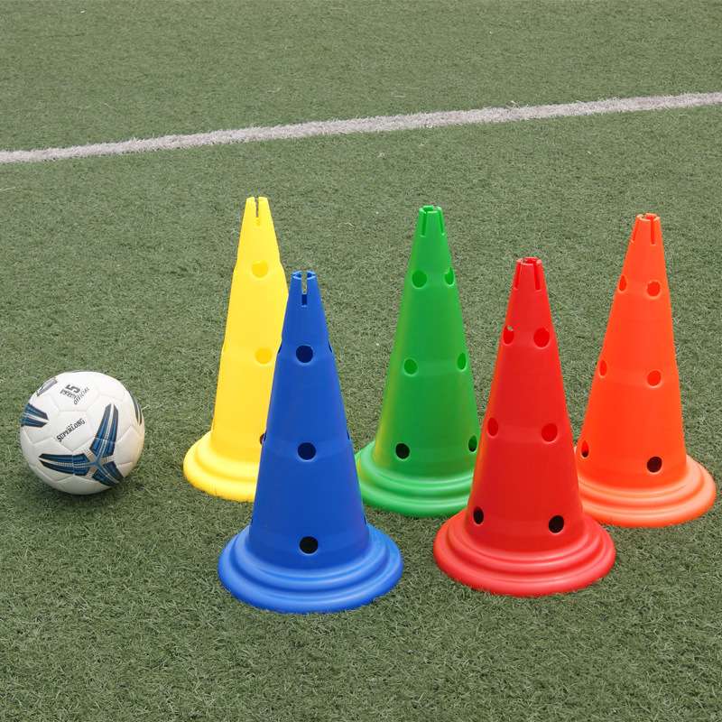 Fitness 52Cm Thickened With Holes Football Training Logo Bucket Ice Cream Cone Barricade Training Cone Basketball Sports Obstacle details Picture