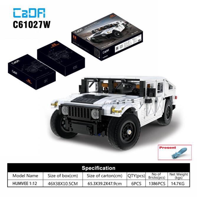 C61027 1:12 authorized HUMVEE off-road vehicle