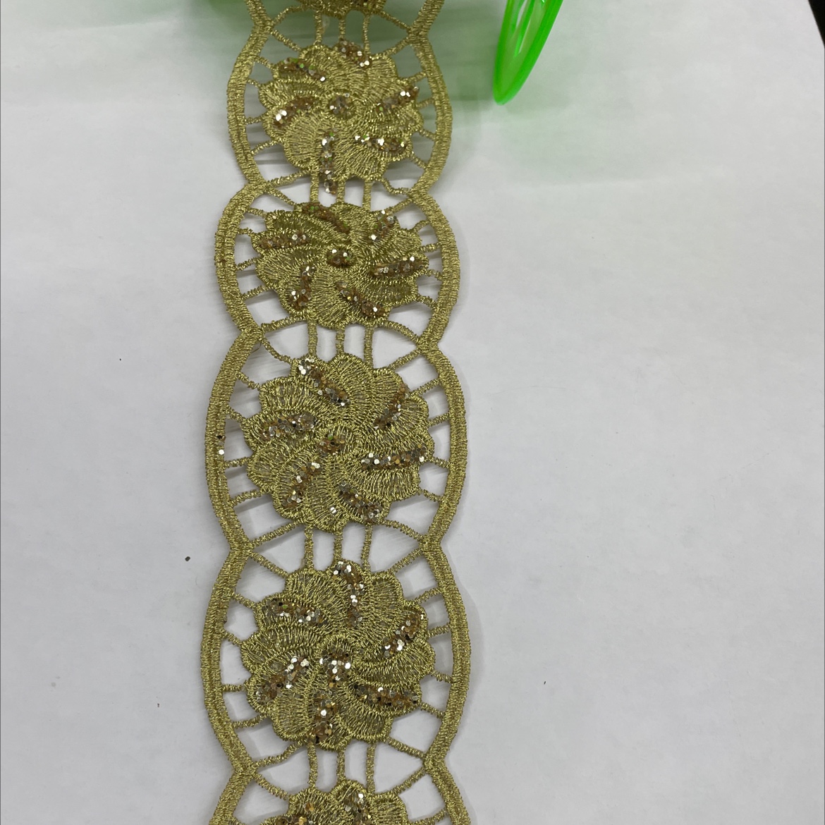 金线刺绣水溶花边详情图1