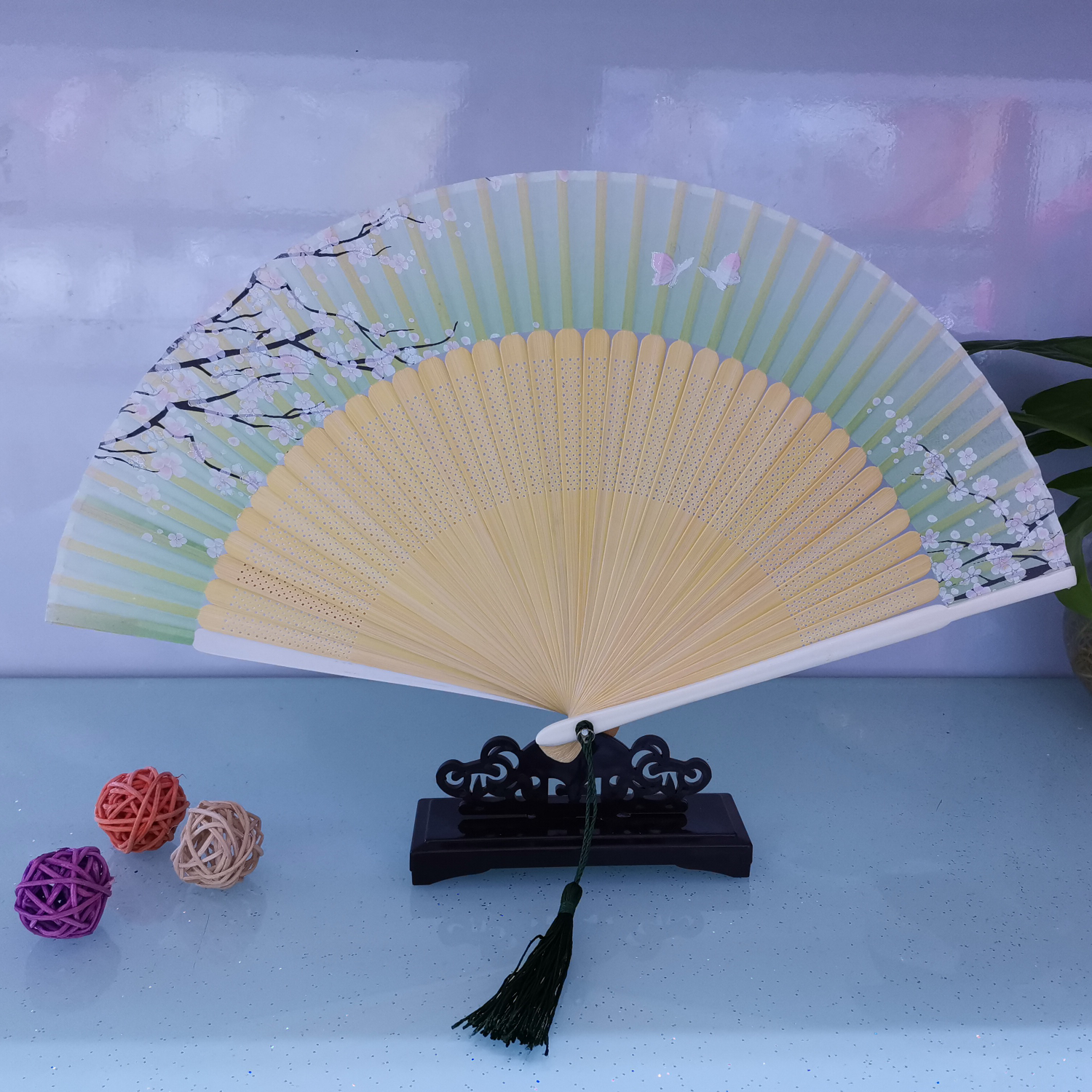 Painted hand painted female fan 10 thumbnail