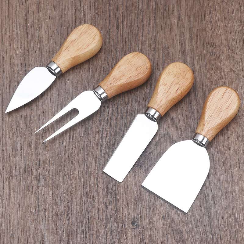 4pcs cheese knife with wooden handle Item Picture