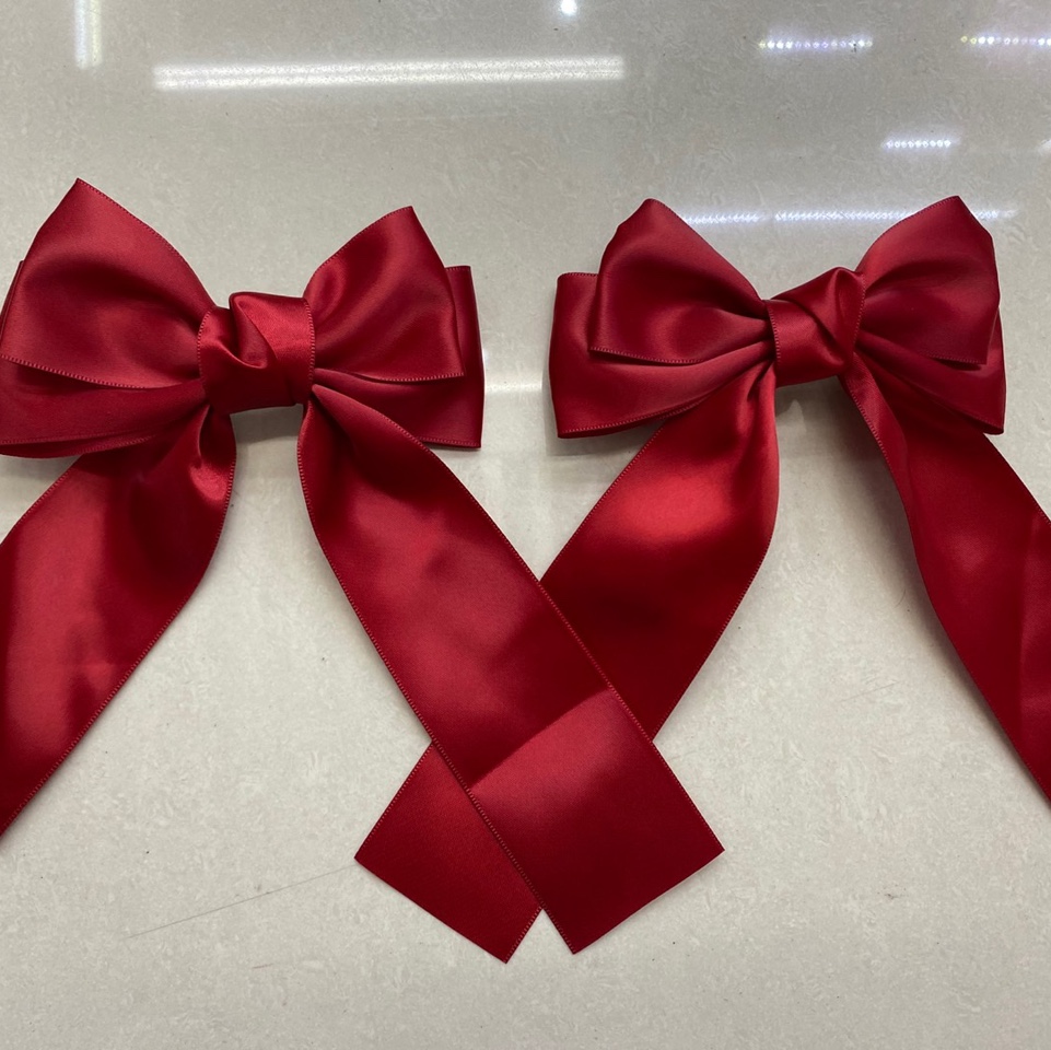 Double-layer bow tie, cute fabric hair band, hair tie, leather band, tulle, elegant high-elasticity updo, simple basic hair tie, hair band, hair tie, hair accessory, hair accessory