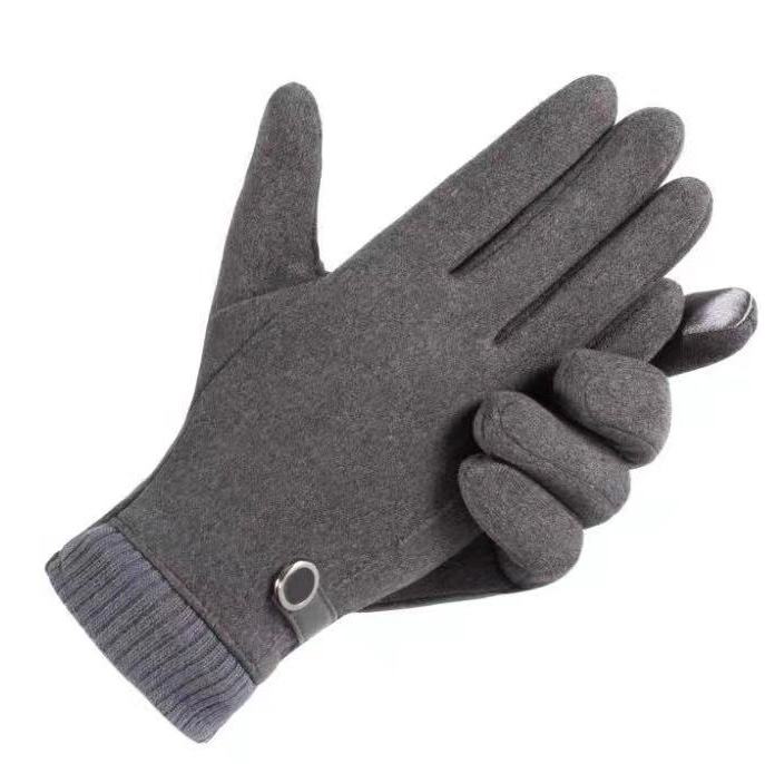 Self-heating touch button for men