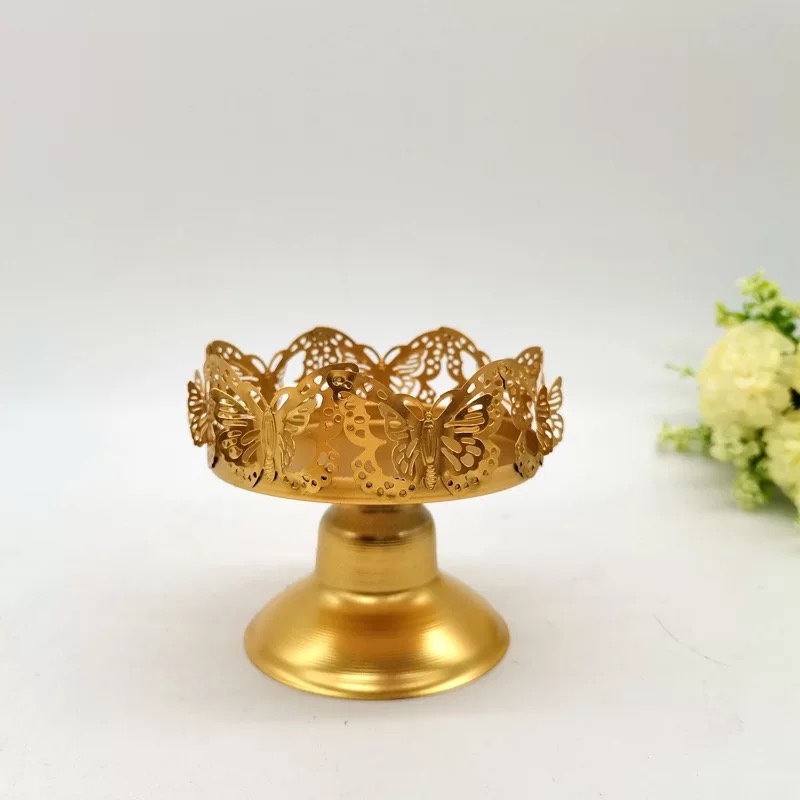 Metal candy box capacity large lotus shaped metal crafts furniture ornaments