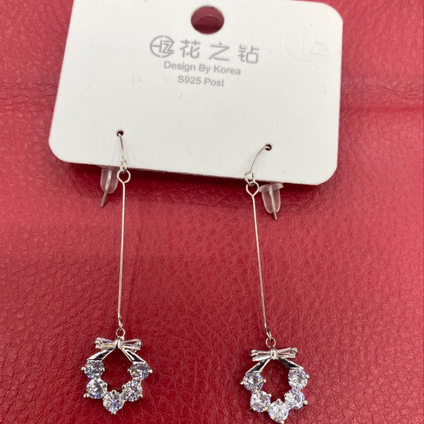 South Korea Dongdaemun thin stem earrings