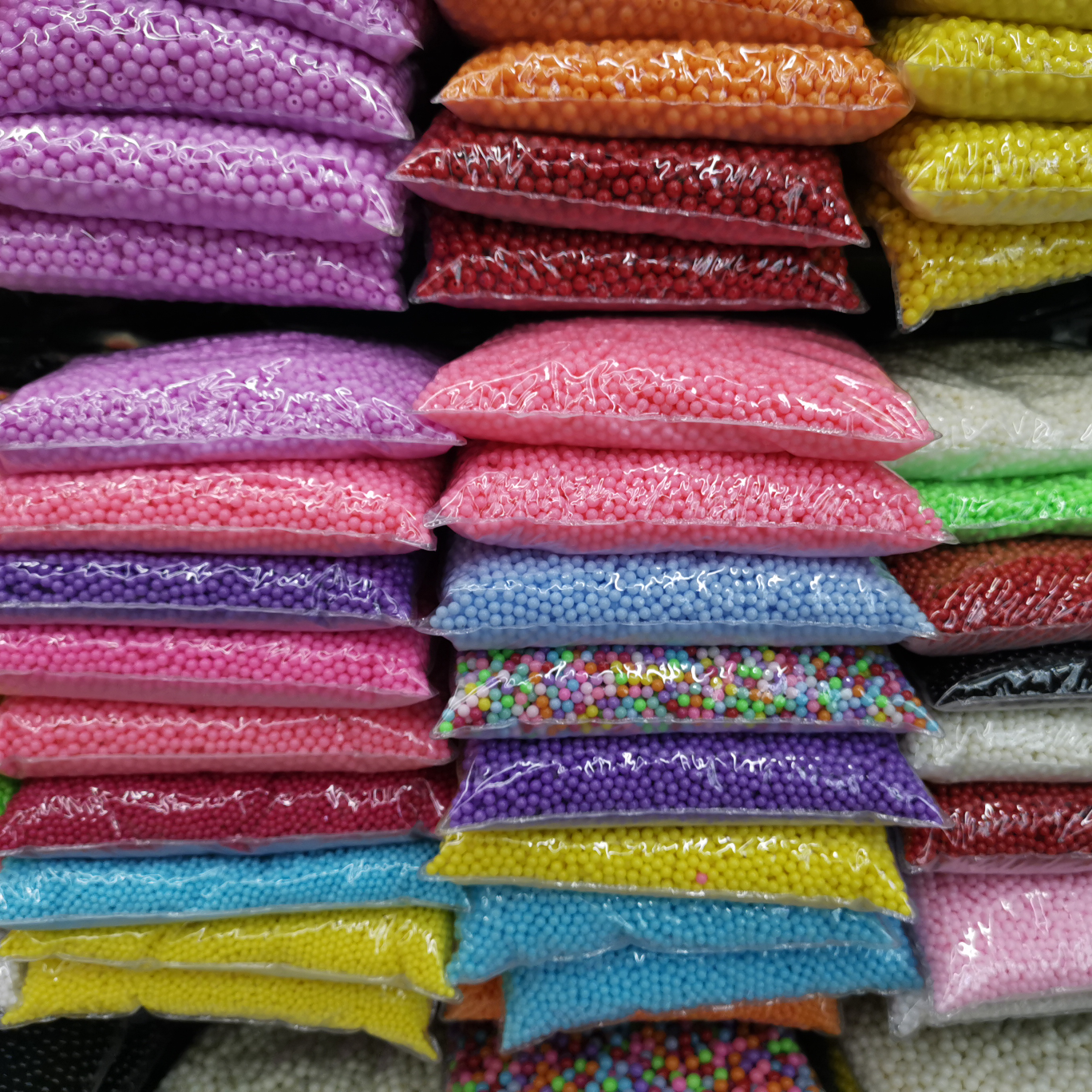 【现货】糖果实色无孔珠 4mm 500克/包 现货颜色多