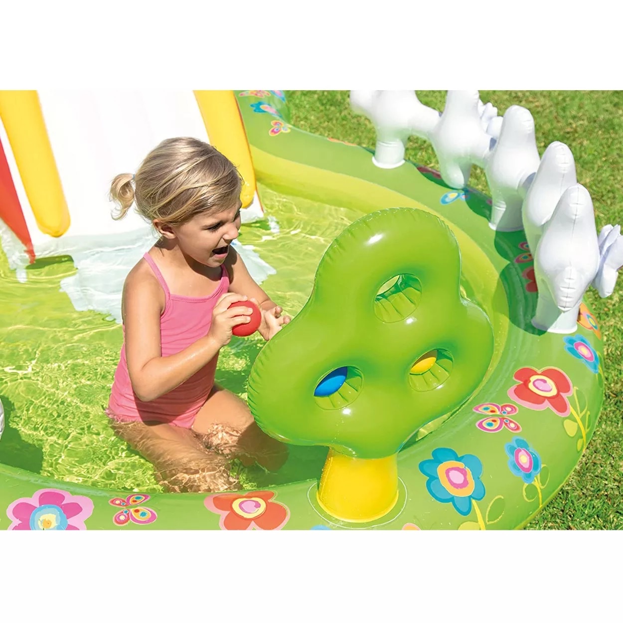 INTEX 57154 8-character Rainbow Cover Garden Pool Inflatable Entertainment Children's Swimming Pool Bath detail image 3