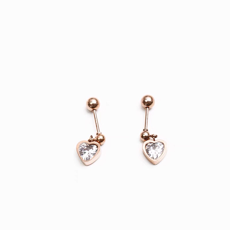 Personalized earrings, creative and elegant titanium steel earrings and stud earrings for women, 19