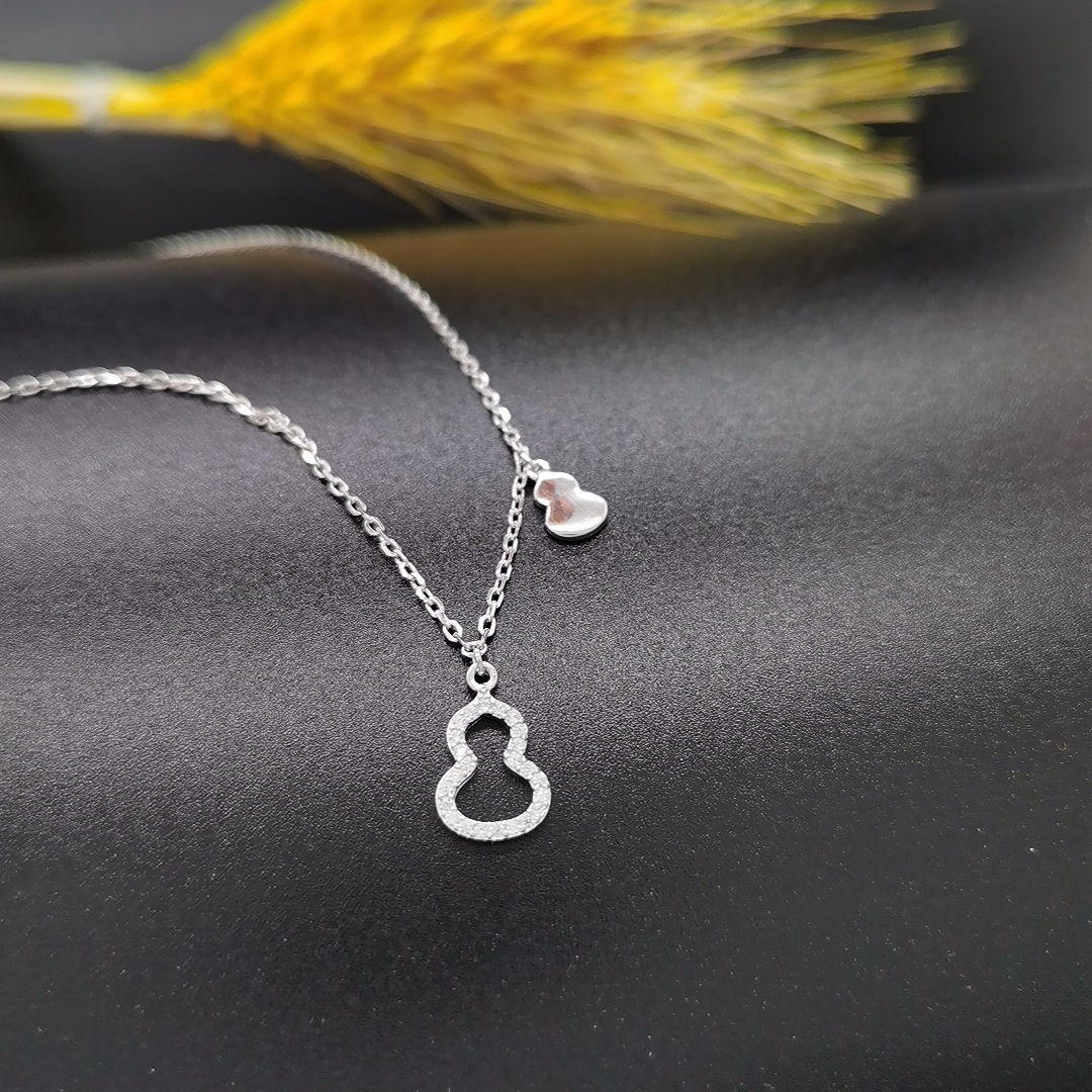 S925银饰畅销款项链002时尚潮流锆石吊坠