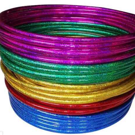 16毫米粗镭射单色呼啦圈外径35厘米