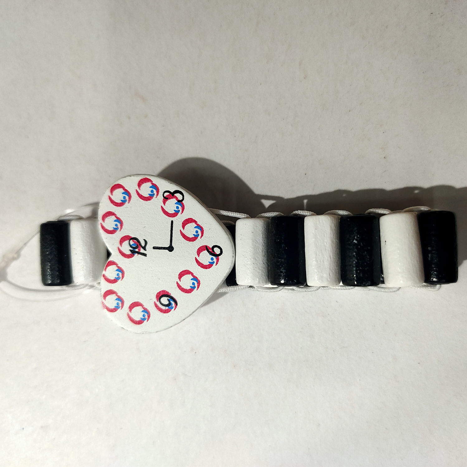 Wooden diy children's small watch 076