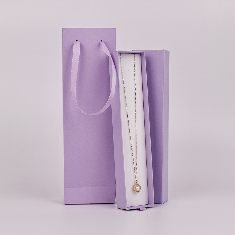 Fashionable drawer boxes, accessory packaging sets, ring boxes, necklace boxes, paper boxes, and customizable jewelry boxes pic 2