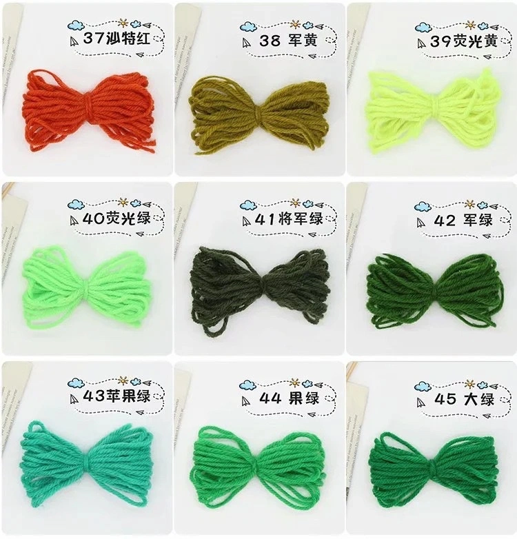 Customized milk cotton bow yarn for foreign trade export, DIY children's dolls, hand-knitted material packages, direct sales from the wool factory detail image 10