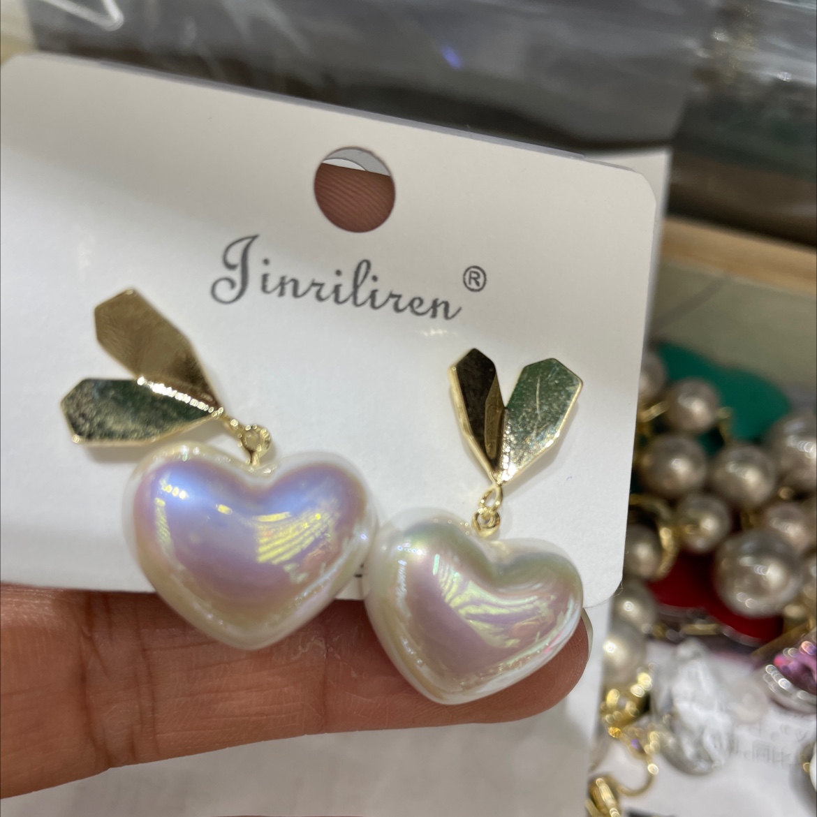 Today beauty Korean version earrings big heart series products